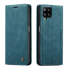 Coque Portefeuille Livre Cuir Etui Clapet C01S pour Samsung Galaxy A12 5G Bleu