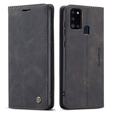 Coque Portefeuille Livre Cuir Etui Clapet C01S pour Samsung Galaxy A21s Noir