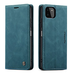 Coque Portefeuille Livre Cuir Etui Clapet C01S pour Samsung Galaxy A22 5G Bleu