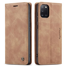 Coque Portefeuille Livre Cuir Etui Clapet C01S pour Samsung Galaxy A31 Brun Clair