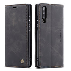 Coque Portefeuille Livre Cuir Etui Clapet C01S pour Samsung Galaxy A70 Noir