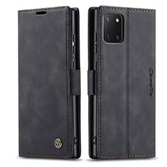 Coque Portefeuille Livre Cuir Etui Clapet C01S pour Samsung Galaxy A81 Noir