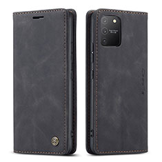 Coque Portefeuille Livre Cuir Etui Clapet C01S pour Samsung Galaxy A91 Noir