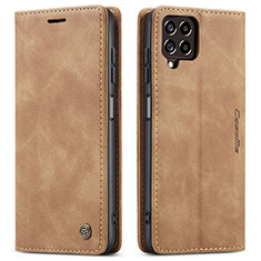 Coque Portefeuille Livre Cuir Etui Clapet C01S pour Samsung Galaxy M33 5G Brun Clair