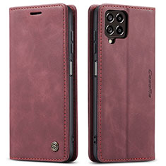 Coque Portefeuille Livre Cuir Etui Clapet C01S pour Samsung Galaxy M33 5G Vin Rouge