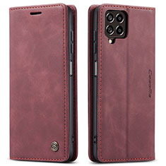 Coque Portefeuille Livre Cuir Etui Clapet C01S pour Samsung Galaxy M53 5G Vin Rouge