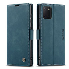 Coque Portefeuille Livre Cuir Etui Clapet C01S pour Samsung Galaxy M60s Bleu