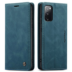 Coque Portefeuille Livre Cuir Etui Clapet C01S pour Samsung Galaxy S20 FE 4G Bleu