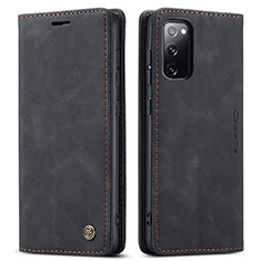 Coque Portefeuille Livre Cuir Etui Clapet C01S pour Samsung Galaxy S20 Lite 5G Noir