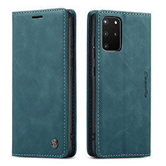 Coque Portefeuille Livre Cuir Etui Clapet C01S pour Samsung Galaxy S20 Plus 5G Bleu