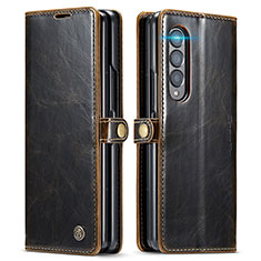 Coque Portefeuille Livre Cuir Etui Clapet C01S pour Samsung Galaxy Z Fold3 5G Marron