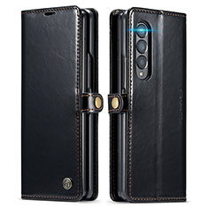 Coque Portefeuille Livre Cuir Etui Clapet C01S pour Samsung Galaxy Z Fold3 5G Noir