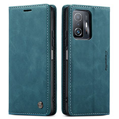 Coque Portefeuille Livre Cuir Etui Clapet C01S pour Xiaomi Mi 11T 5G Bleu