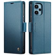 Coque Portefeuille Livre Cuir Etui Clapet C01S pour Xiaomi Poco F5 5G Bleu