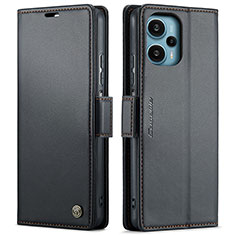 Coque Portefeuille Livre Cuir Etui Clapet C01S pour Xiaomi Poco F5 5G Noir
