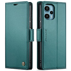 Coque Portefeuille Livre Cuir Etui Clapet C01S pour Xiaomi Poco F5 5G Vert