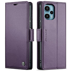 Coque Portefeuille Livre Cuir Etui Clapet C01S pour Xiaomi Poco F5 5G Violet