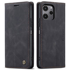 Coque Portefeuille Livre Cuir Etui Clapet C01S pour Xiaomi Redmi 12 5G Noir