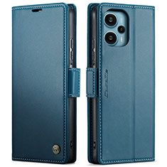 Coque Portefeuille Livre Cuir Etui Clapet C01S pour Xiaomi Redmi Note 12 Turbo 5G Bleu