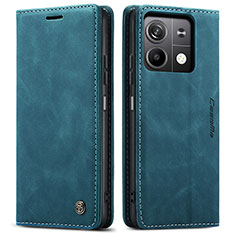 Coque Portefeuille Livre Cuir Etui Clapet C01S pour Xiaomi Redmi Note 13 5G Bleu