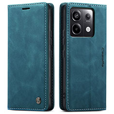 Coque Portefeuille Livre Cuir Etui Clapet C01S pour Xiaomi Redmi Note 13 Pro 5G Bleu