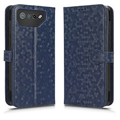 Coque Portefeuille Livre Cuir Etui Clapet C01X pour Asus ROG Phone 7 Pro Bleu