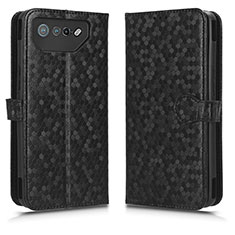 Coque Portefeuille Livre Cuir Etui Clapet C01X pour Asus ROG Phone 7 Ultimate Noir