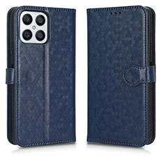 Coque Portefeuille Livre Cuir Etui Clapet C01X pour Huawei Honor X8 4G Bleu