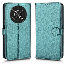 Coque Portefeuille Livre Cuir Etui Clapet C01X pour Huawei Honor X9 5G Vert