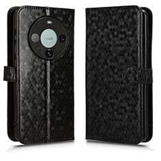 Coque Portefeuille Livre Cuir Etui Clapet C01X pour Huawei Mate 60 Pro Noir