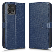 Coque Portefeuille Livre Cuir Etui Clapet C01X pour Motorola Moto G72 Bleu