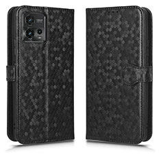 Coque Portefeuille Livre Cuir Etui Clapet C01X pour Motorola Moto G72 Noir