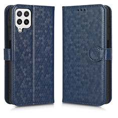 Coque Portefeuille Livre Cuir Etui Clapet C01X pour Samsung Galaxy A12 Nacho Bleu