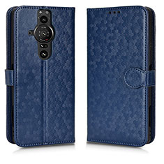 Coque Portefeuille Livre Cuir Etui Clapet C01X pour Sony Xperia PRO-I Bleu