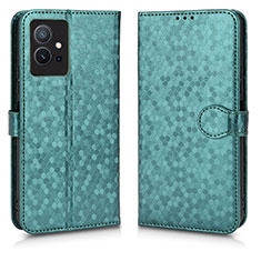 Coque Portefeuille Livre Cuir Etui Clapet C01X pour Vivo iQOO Z6 5G Vert