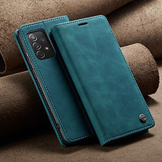 Coque Portefeuille Livre Cuir Etui Clapet C02S pour Samsung Galaxy A73 5G Bleu