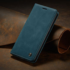 Coque Portefeuille Livre Cuir Etui Clapet C02S pour Samsung Galaxy M01s Bleu