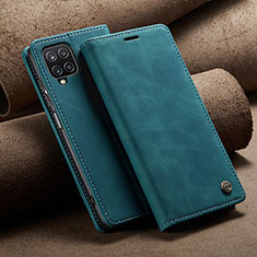 Coque Portefeuille Livre Cuir Etui Clapet C02S pour Samsung Galaxy M12 Bleu