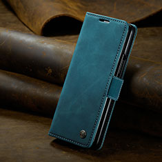 Coque Portefeuille Livre Cuir Etui Clapet C02S pour Samsung Galaxy Z Fold5 5G Bleu