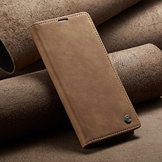 Coque Portefeuille Livre Cuir Etui Clapet C02S pour Xiaomi Redmi Note 11 4G (2022) Brun Clair