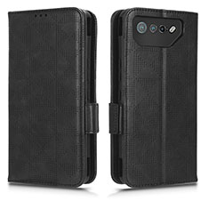 Coque Portefeuille Livre Cuir Etui Clapet C02X pour Asus ROG Phone 7 Ultimate Noir