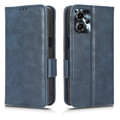 Coque Portefeuille Livre Cuir Etui Clapet C02X pour Motorola Moto G23 Bleu