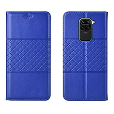 Coque Portefeuille Livre Cuir Etui Clapet C03 pour Xiaomi Redmi Note 9 Bleu