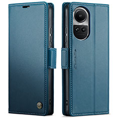 Coque Portefeuille Livre Cuir Etui Clapet C03S pour Oppo Reno10 Pro 5G Bleu