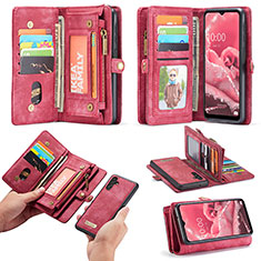 Coque Portefeuille Livre Cuir Etui Clapet C03S pour Samsung Galaxy A04s Rouge