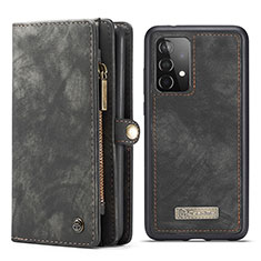 Coque Portefeuille Livre Cuir Etui Clapet C03S pour Samsung Galaxy A52 4G Noir