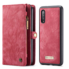 Coque Portefeuille Livre Cuir Etui Clapet C03S pour Samsung Galaxy A70 Rouge