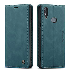 Coque Portefeuille Livre Cuir Etui Clapet C03S pour Samsung Galaxy M01s Bleu
