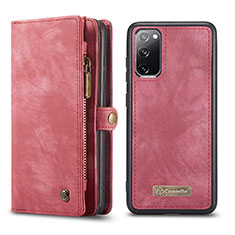 Coque Portefeuille Livre Cuir Etui Clapet C03S pour Samsung Galaxy S20 FE 4G Rouge