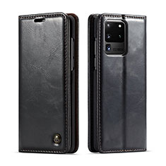 Coque Portefeuille Livre Cuir Etui Clapet C03S pour Samsung Galaxy S20 Ultra Noir